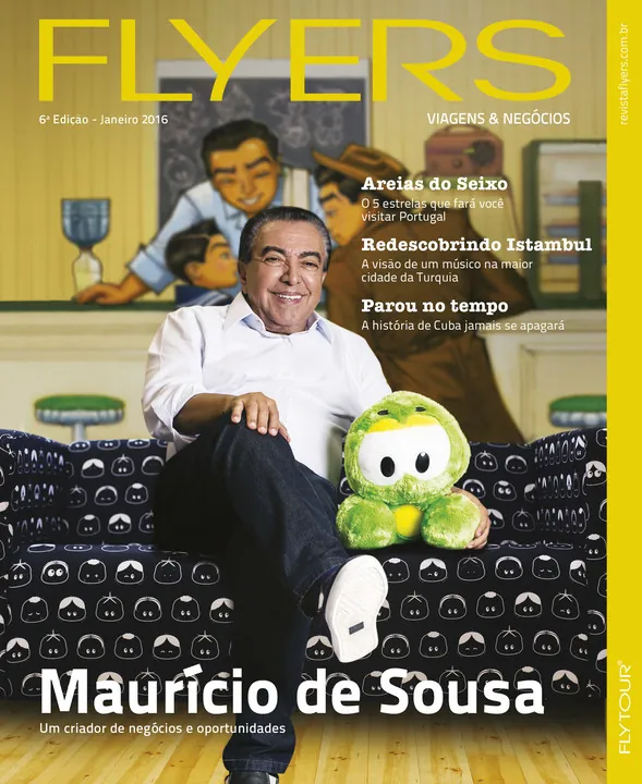 Matéria de capa com Mauricio de Sousa